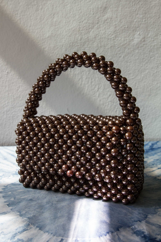 Brown Bead Bag