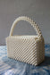 Cream Bead Bag